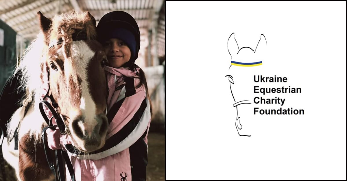 A Ukrainian child with a pony.