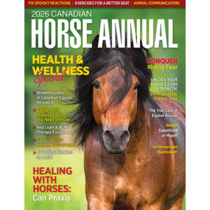 The cover of the 2026 Canadian Horse Annual.